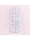 Moon Heart White Pearl Glitter Jewelry Nail Art Supplies Decoration Qme 1 PCS