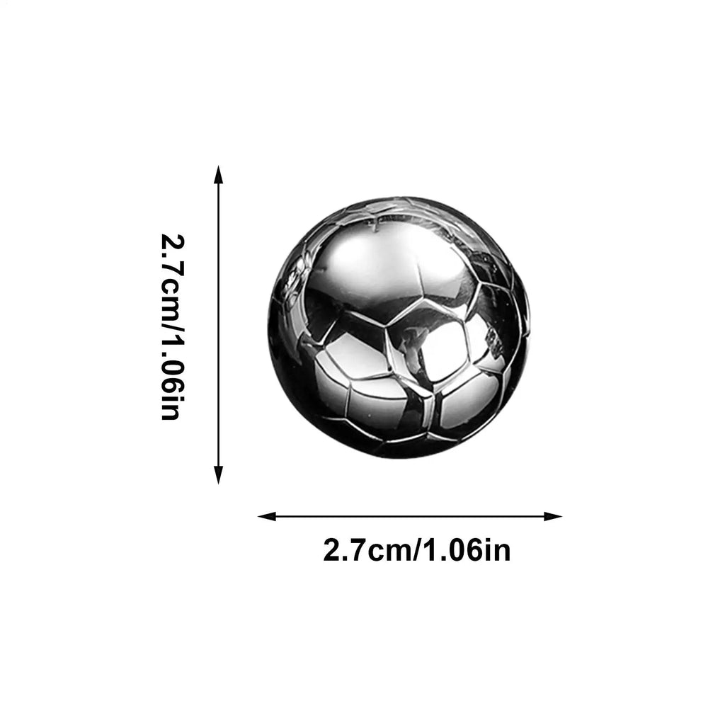 Metal Ice Cubes Reusable Refreezable Football Cooling Rocks 4 Drink Qme