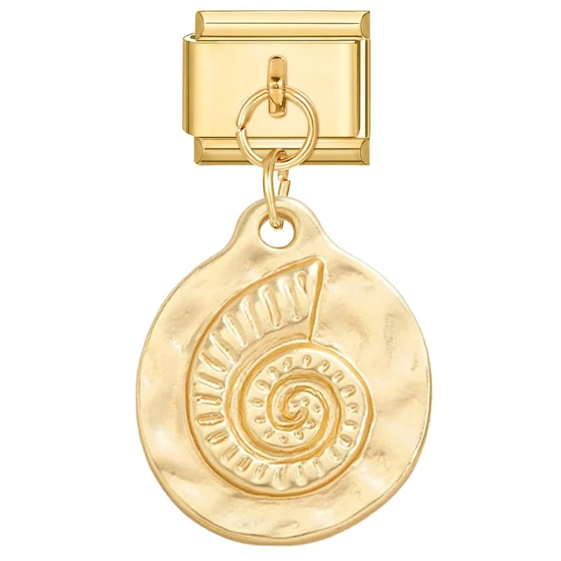 Wholesale Fashion Round Moon Shell Heart Seahorse Italian Charm Link