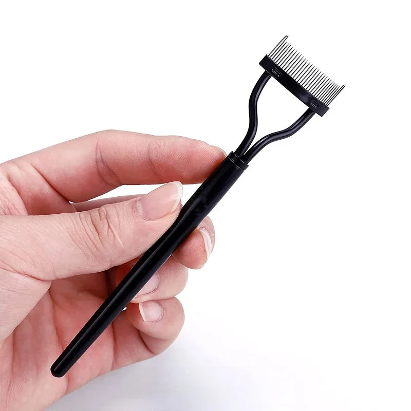 Eyelash Separator Metal Teeth Straight Curler Beauty Makeup Stainless Qme
