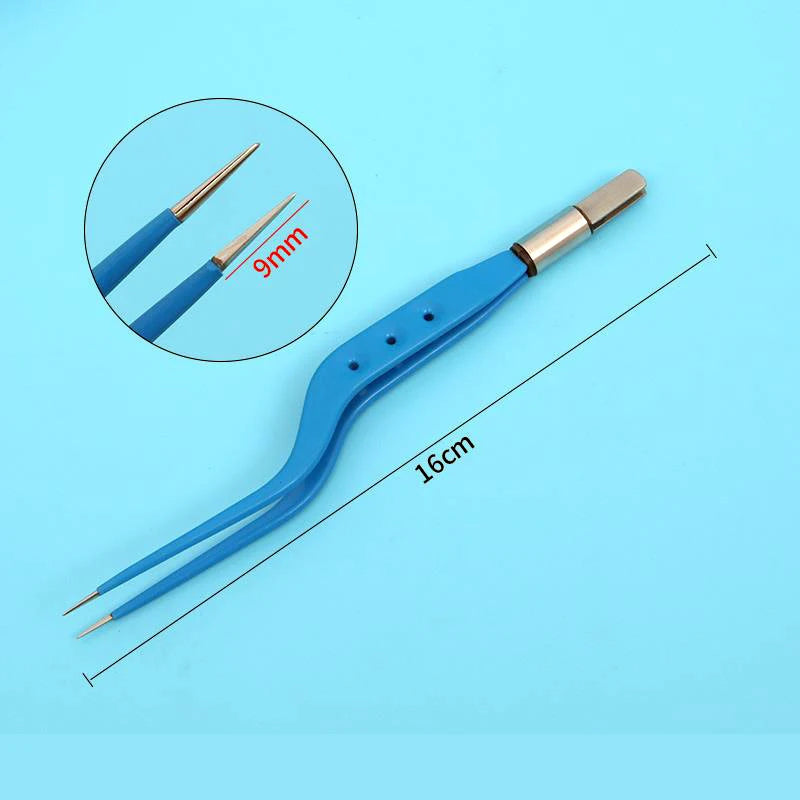 Autoclavable Frequency Electrosurgical Bipolar Coagulation Forceps Qme BLACK & RED