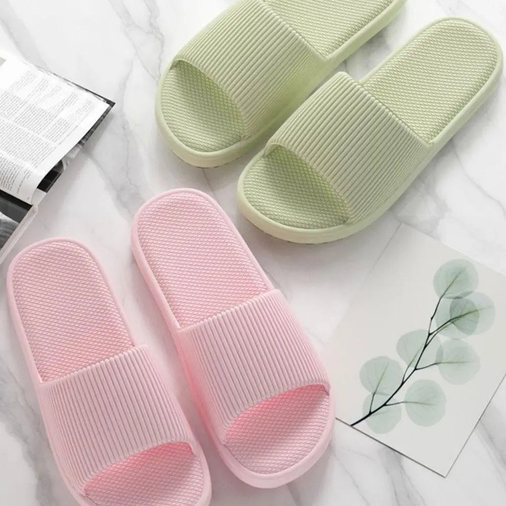 Thick Platform Bathroom Home Slippers Women Fashion Soft Sole EVA Indoor Slides Woman Sandals 2026 Summer Non-slip Flip Flops Qme