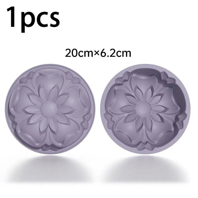 Charlotte Cake Pan Silicone Cheesecake Nonstick Round Baking Mold Qme D5