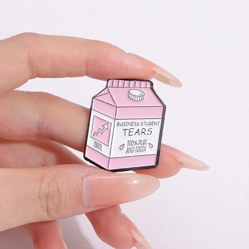Nursing Chemistry Math CS Enamel Pins Business Student Tears Container Brooches Backpack Decoration Lapel Badge Jewelry Gifts Qme