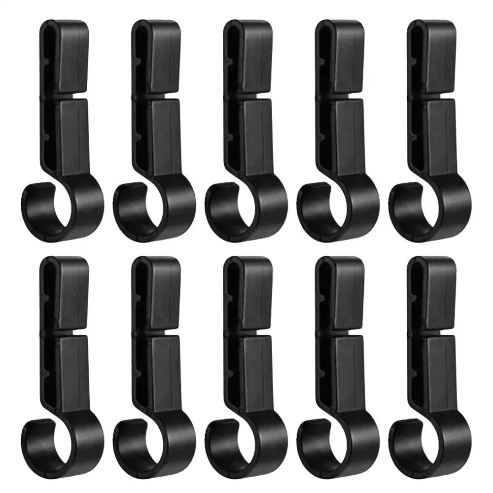hot Hard Hat Clips 10-Pieces Helmet Headlight Secure Hooks Hard Hat Gear Attachment For Hard Hat Use In Construction Fishing Qme Black 10pcs