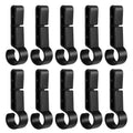 hot Hard Hat Clips 10-Pieces Helmet Headlight Secure Hooks Hard Hat Gear Attachment For Hard Hat Use In Construction Fishing Qme Black 10pcs