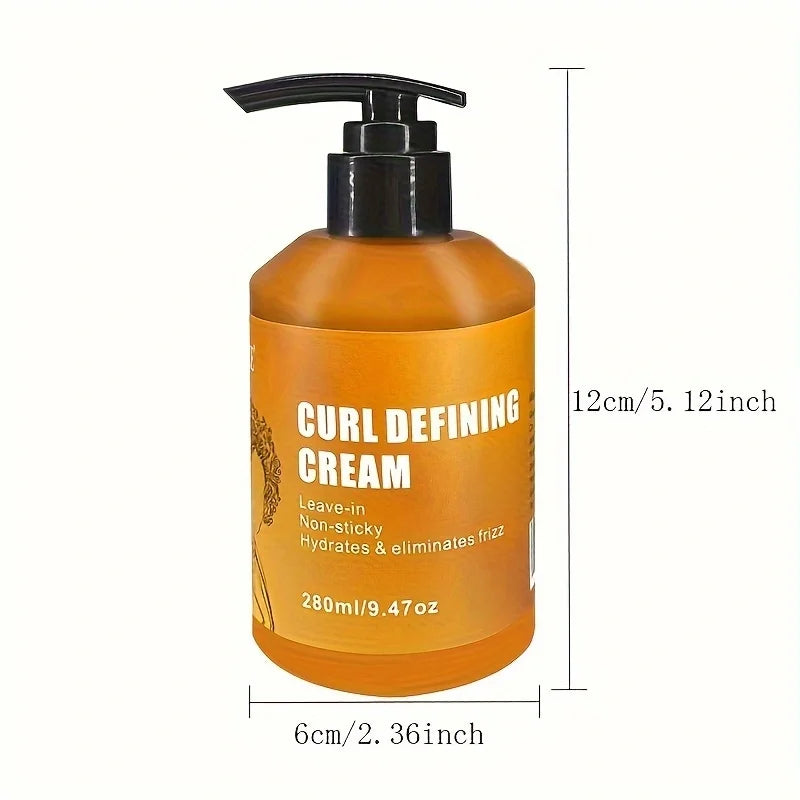 2 Pack GZE CURL DEFINING CREAM for Long Lasting Frizz Free Curls – Sulfate & Paraben Free Coconut Curling Cream Qme
