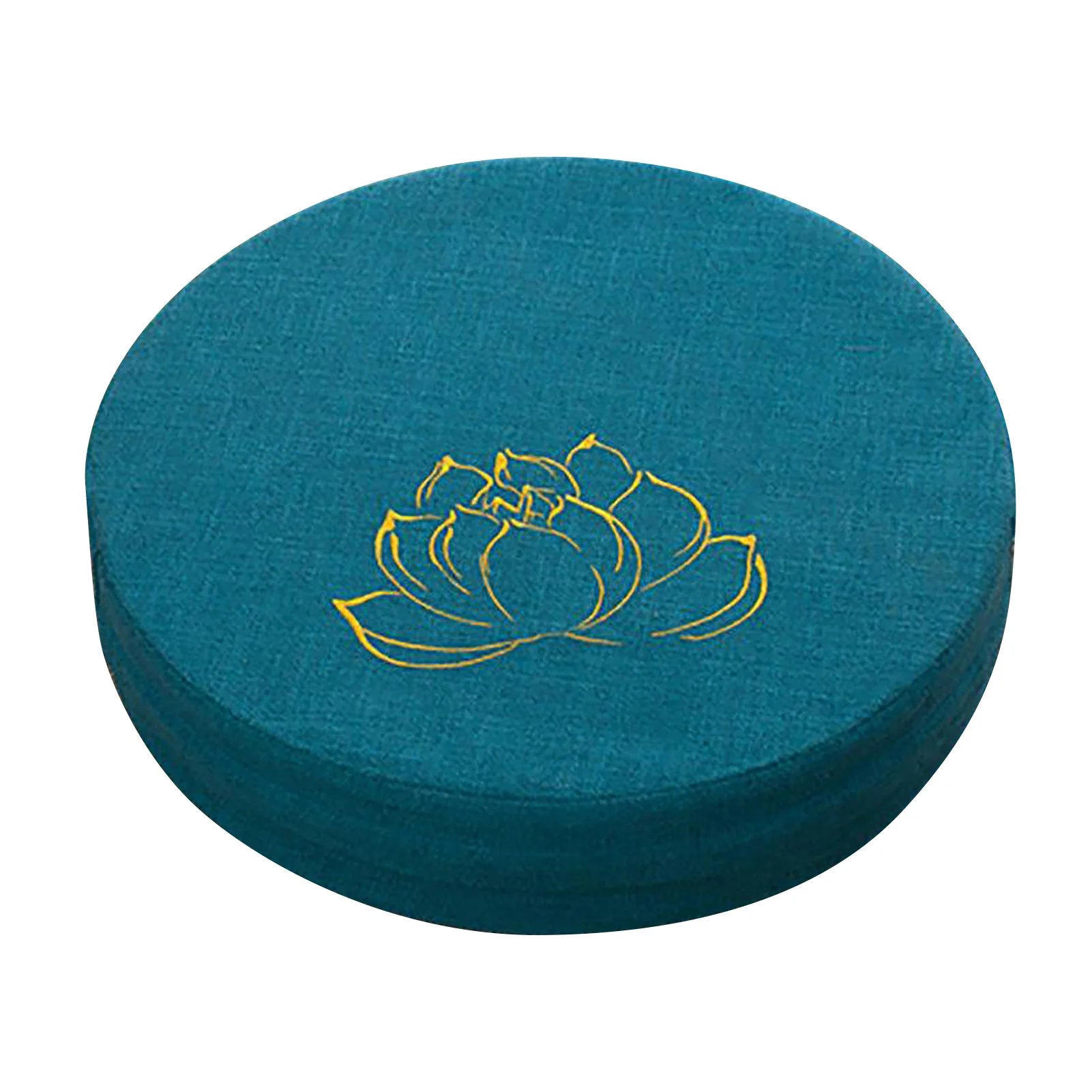40×6cm Meditation Cushion Hard Foam Cotton Linen Detachable Washable Comfortable Floor Pillow for Balcony Living Room Tatami Qme green