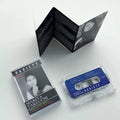 Retro Japanese City Pop Music Cassette Tape, Black-and-White Portrait Photography Themed Cover, Classic Track Collection Qme Pop Music