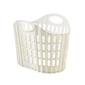 B 1pc Foldable Laundry Hamper, High Capacity & Portable, Durable Fabric, Space Saver, Collapsible Basket, Bathroom Organizer Qme Large white
