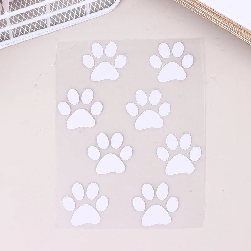 DIY Cute Cat Paw Bike E-bike Frame Reflective Stickers Bicycle Body Qme A2