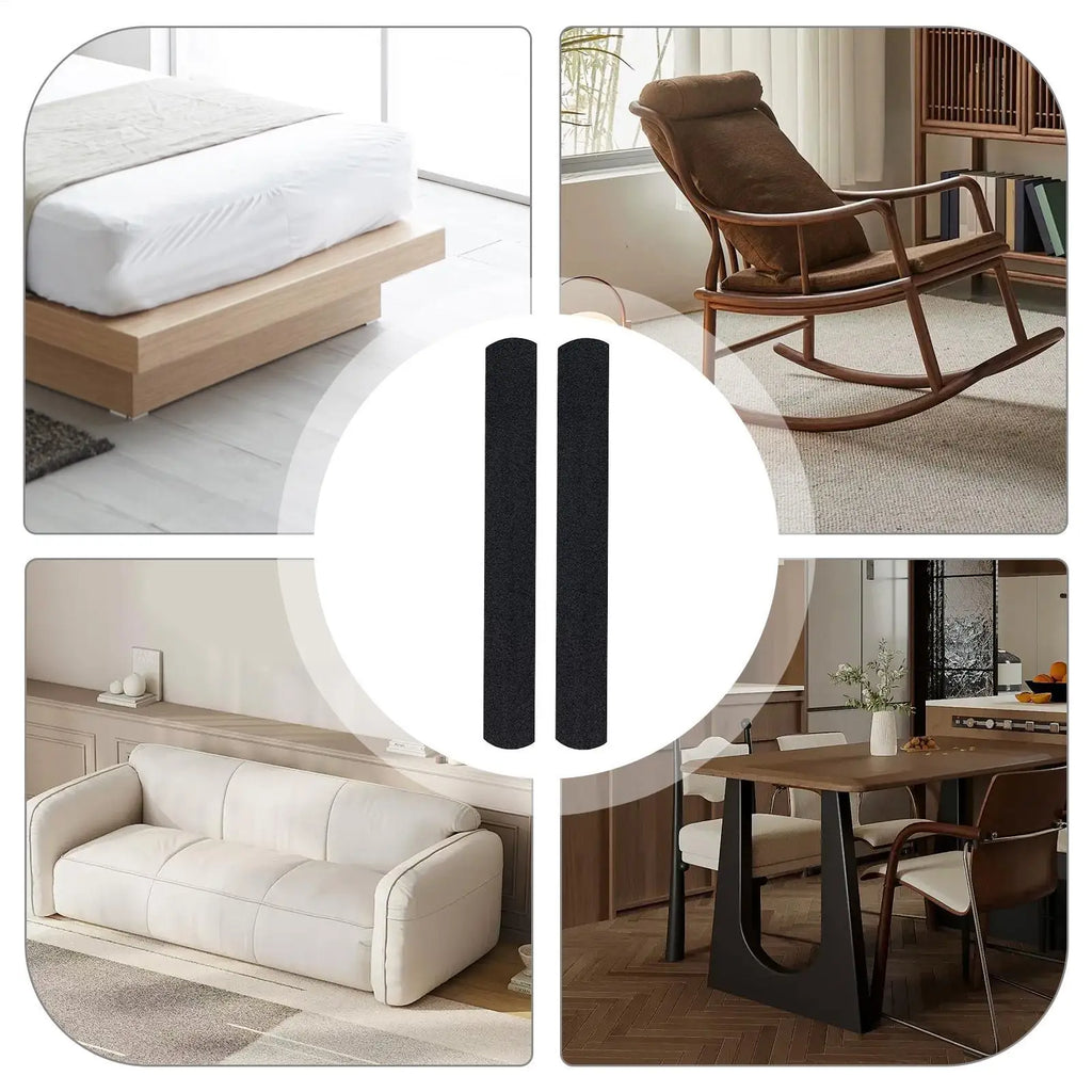 Non-Slip Furniture Rail Pads 2 Pieces Sofa Couch Non Skid Furniture Pads Cuttable Chair Sliding Prevention For Bedroom Living Qme