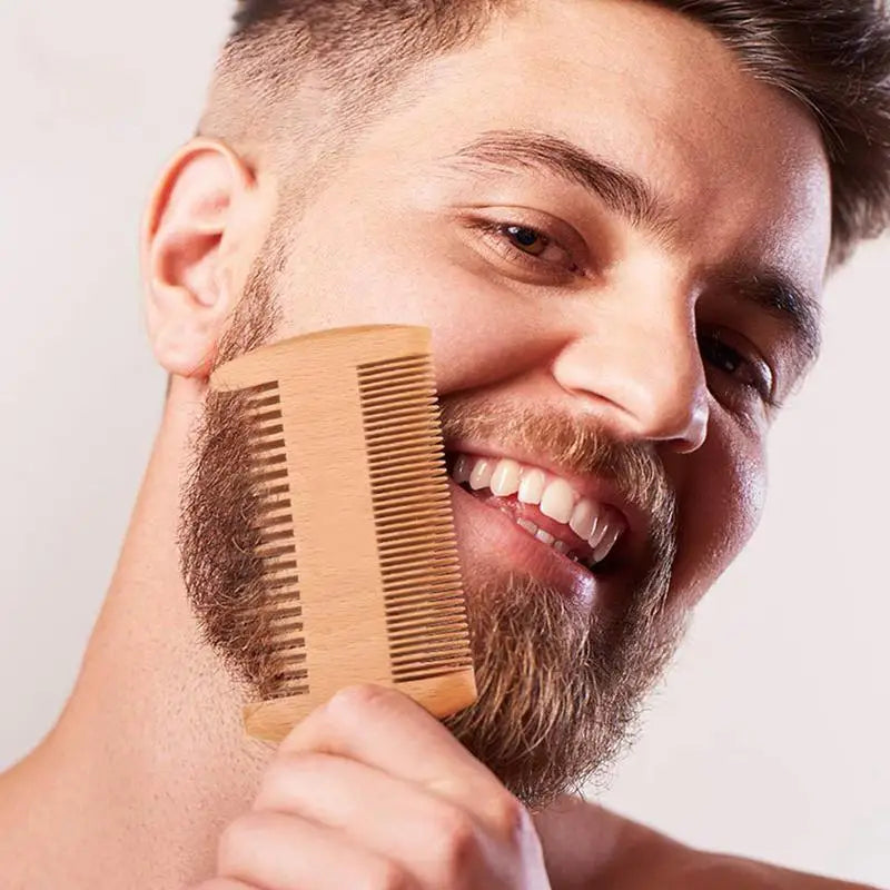 5pcs Men Beard Barba Grooming Beard Set Beard Growth oil Men Hair Enhancer Thicker Mustache Grooming Beard Care Oil comb bag Qme