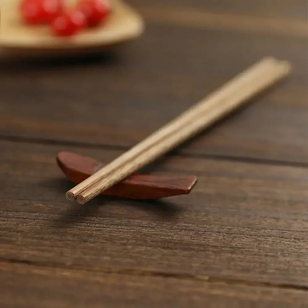 Premium Wooden Chopsticks Lacquerless and Waxless Japanese Hotel Household Mahogany Chopsticks 10 Pairs Set Korean Chopsticks Qme