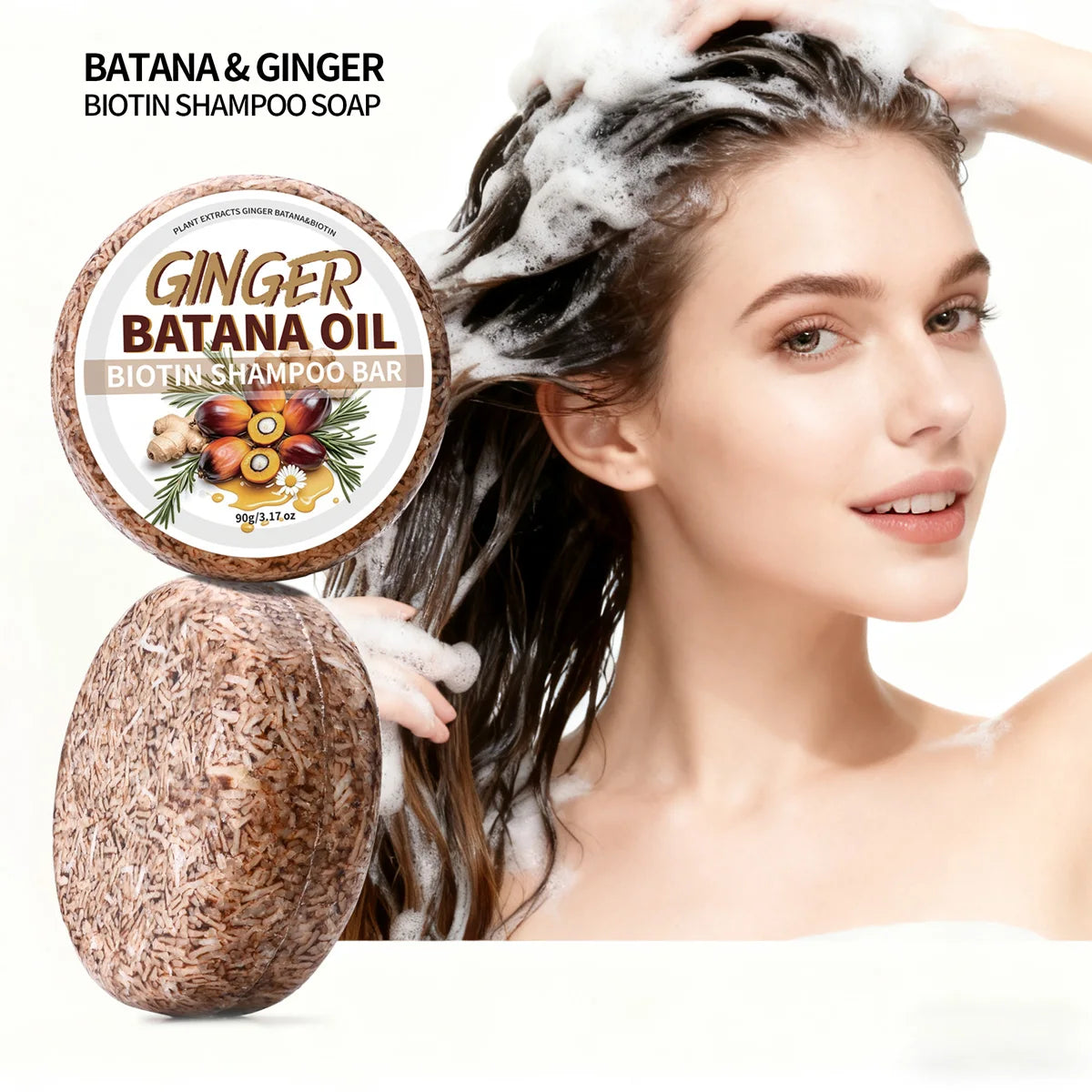 Batana Oil Shampoo Conditioner Soap Ginger Essential Natural Qme