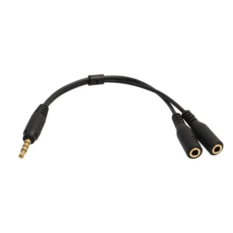 10PCS Y Splitter Cable 3.5 Mm 1 Male To 2 Dual Female Audio Cable for Earphone Headset Headphone MP3 MP4 Stereo Plug Adapter Qme