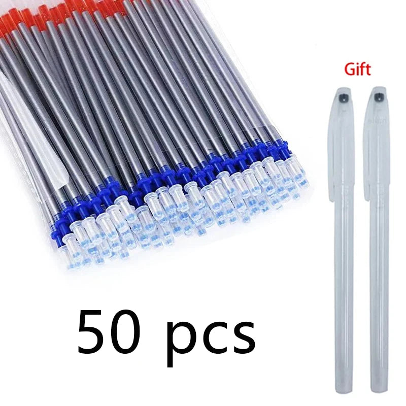 50/100Pcs Silver Refill 1.0mm Fabric Leather Marker Textile Refill Patchwork Marking Eraserable Washable Handle Qme sliver 50 Pcs silver Refill