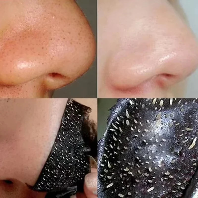 Blackhead Remover Mask Bamboo Charcoal Shrink Pores Acne Black Head Removal Cream Nose Cleansing Black Peel Off Masks Skin Care Qme