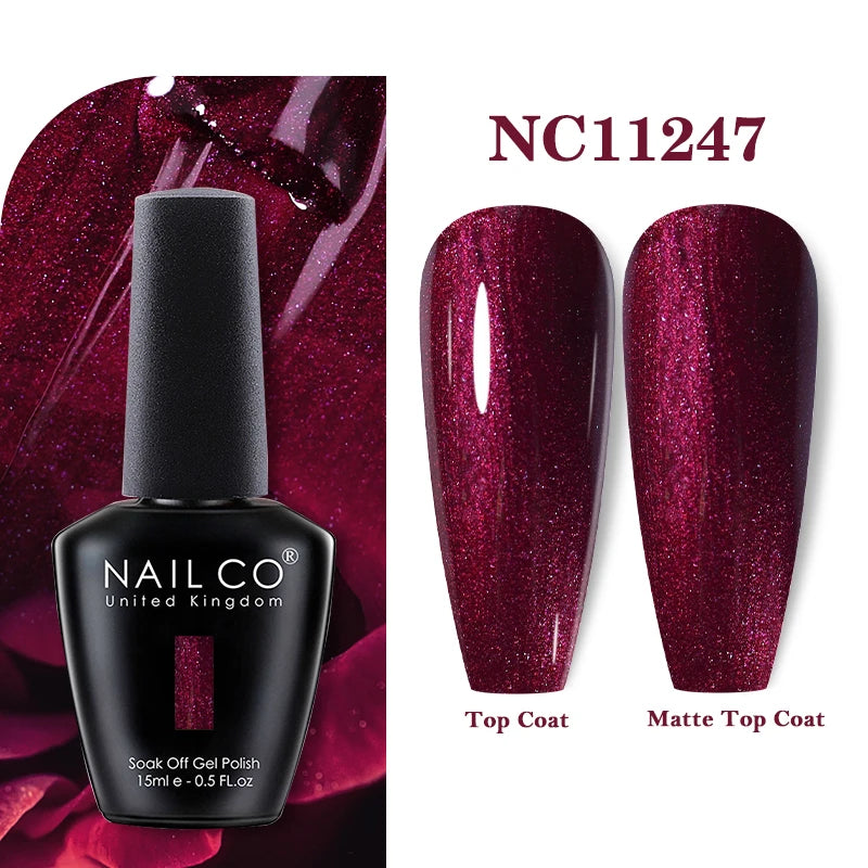 NAILCO Rubber Base Gel Polish Milky Pink Jelly White Beige 6Colors