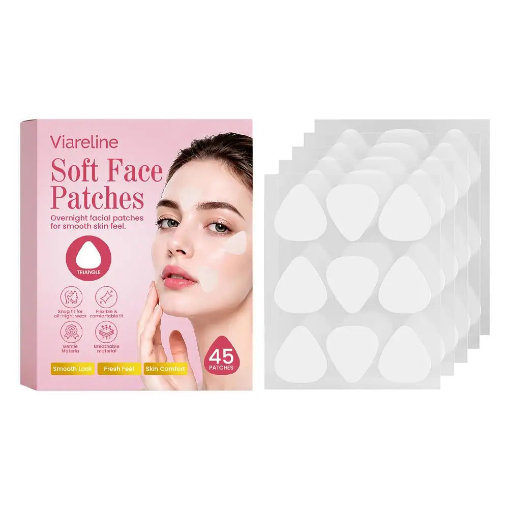 40 Patches Soft Forehead Wrinkle Tape Face Smile Lines Easy Use Qme 1 box