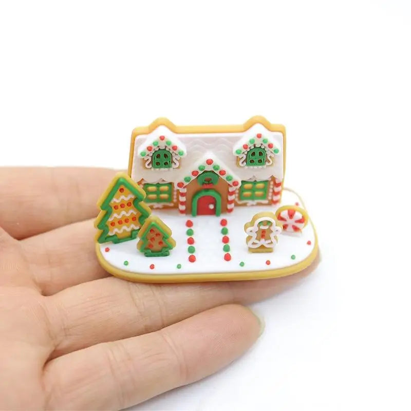Micro Landscape Ornaments Xmas Gifts 1 12 Dollhouse Christmas Decor Qme