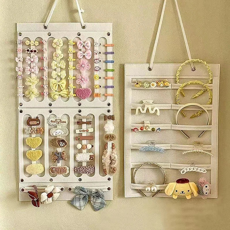 [HS]1Pc Hair Bows Holder Organizer Hanging Wall Large Capacity Hair Clips Headband Display Girl Room Decor. Qme