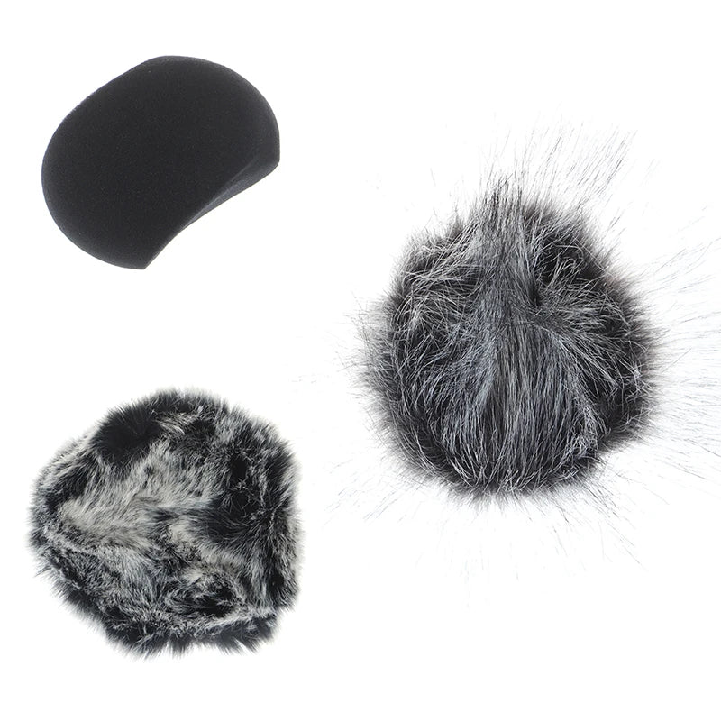 Foam Mic Wind Cover Furry Windscreen Muff ZOOM H5 H6 Recorder Qme