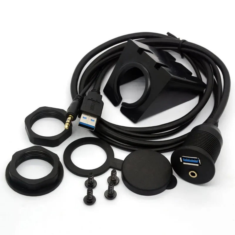 USB3.0 to Micro-B Cable for Industrial Cameras Mobile Hard Drives with Screw Lock High-Speed Data Transfer Cord Qme