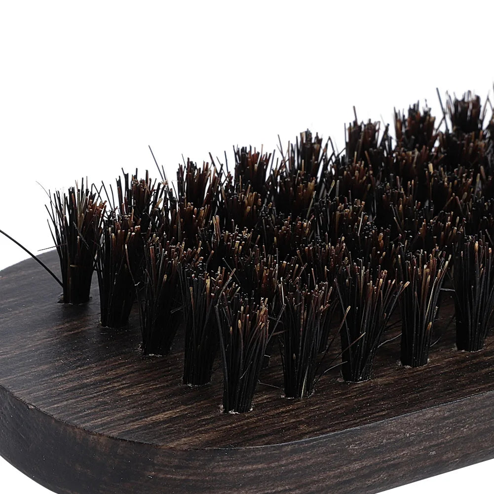 Double Brushes Comb Hairdressing Comb Professional Hairdressing Comb Double Brushes Wooden Anti static Hair Straightener Tool Qme