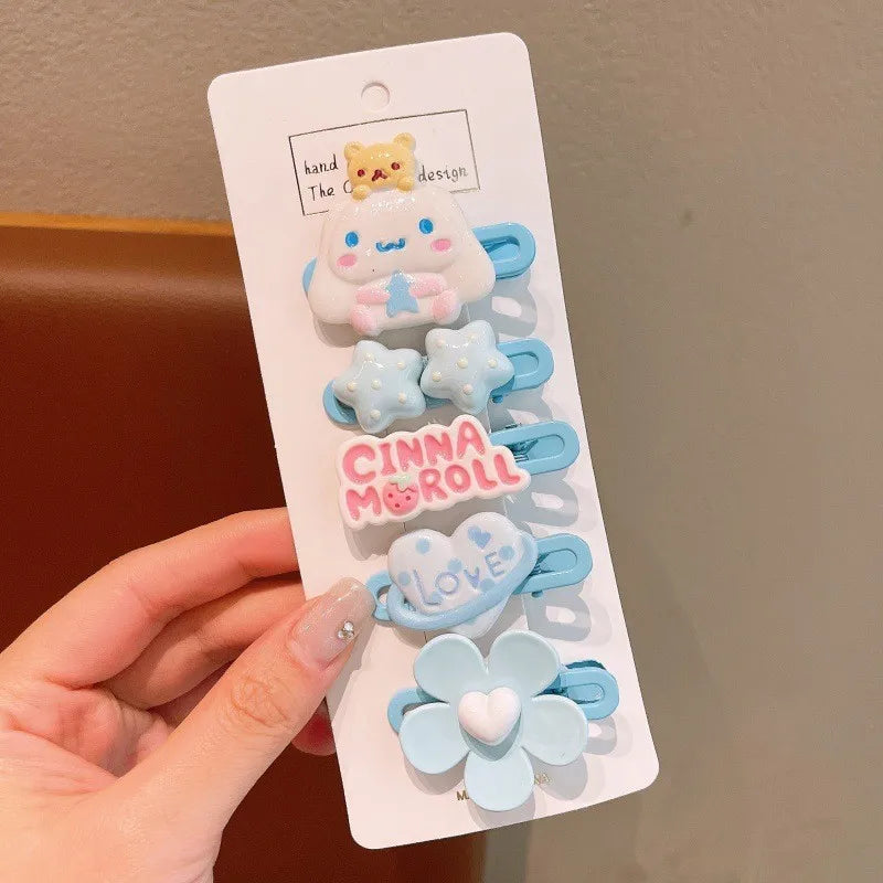 Colorful Stray-hair Duckbill Clip Kuroomi Student Cartoon Hair Girls