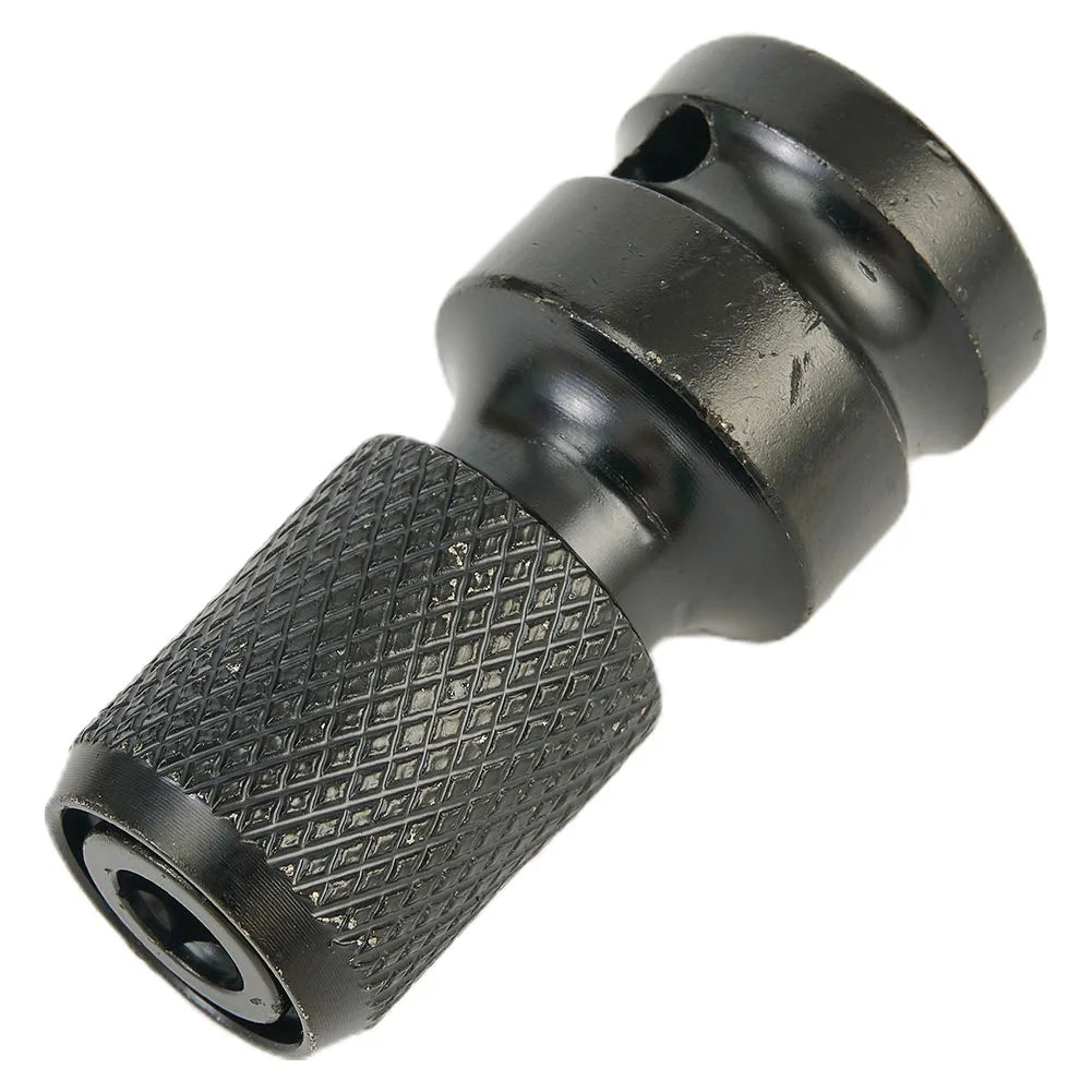 2Pcs/set 1/2 Square Drive To 1/4 Hex Shank Drill Bit Chuck Adapter Converter Kit Quick Adaptor Socket Converter Qme