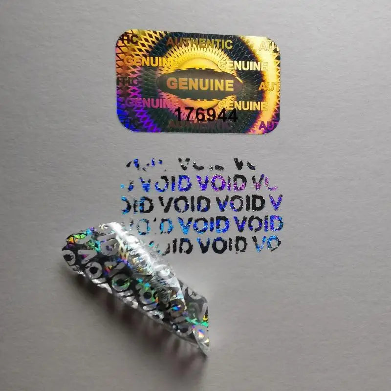 60 120 Holographic Warranty Void Laser Label Security Seal Tamper Qme