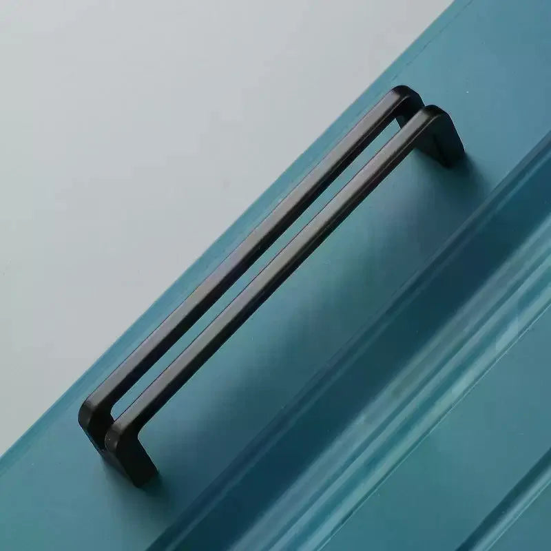 Nordic Furniture Handles Gray Black Brushed Kitchen Cabinet Pulls Handle For Cabinets And Drawers Knobs Kitchen Accesso Hardware Qme