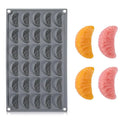 30-Cavity Orange Design Mousse Cake Mold Kitchen Silicone Moulds Qme grey