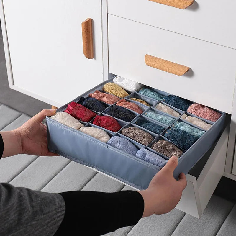 Socks Organizer Underwear Bra Storage Box Cabinet Drawer Organizer For Clothes Ties Wardrobe Clothes Organizer Cabinet Separator Qme