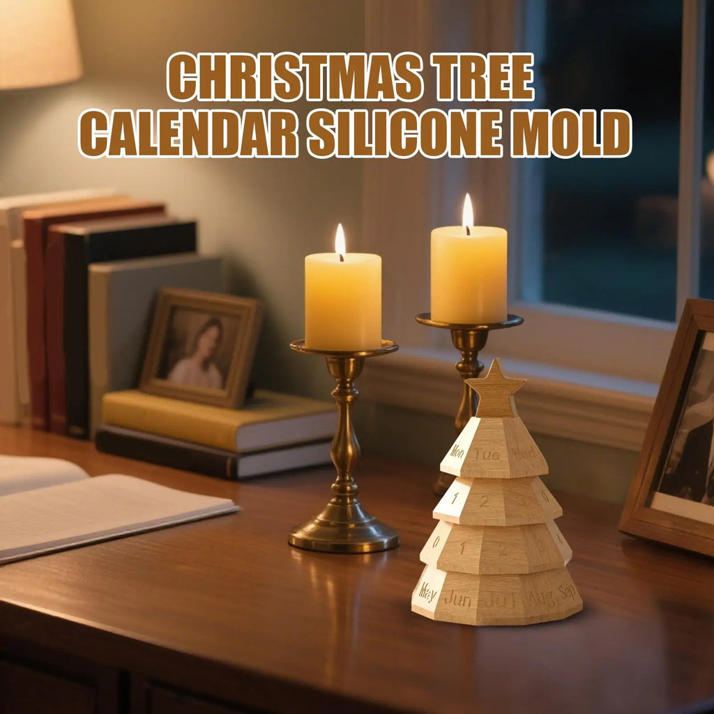 Silicone Crafting Mold Beginners Art Project Mould Stacking Christmas Tree Silicone Mold For Concrete Plaster Clay Children Qme