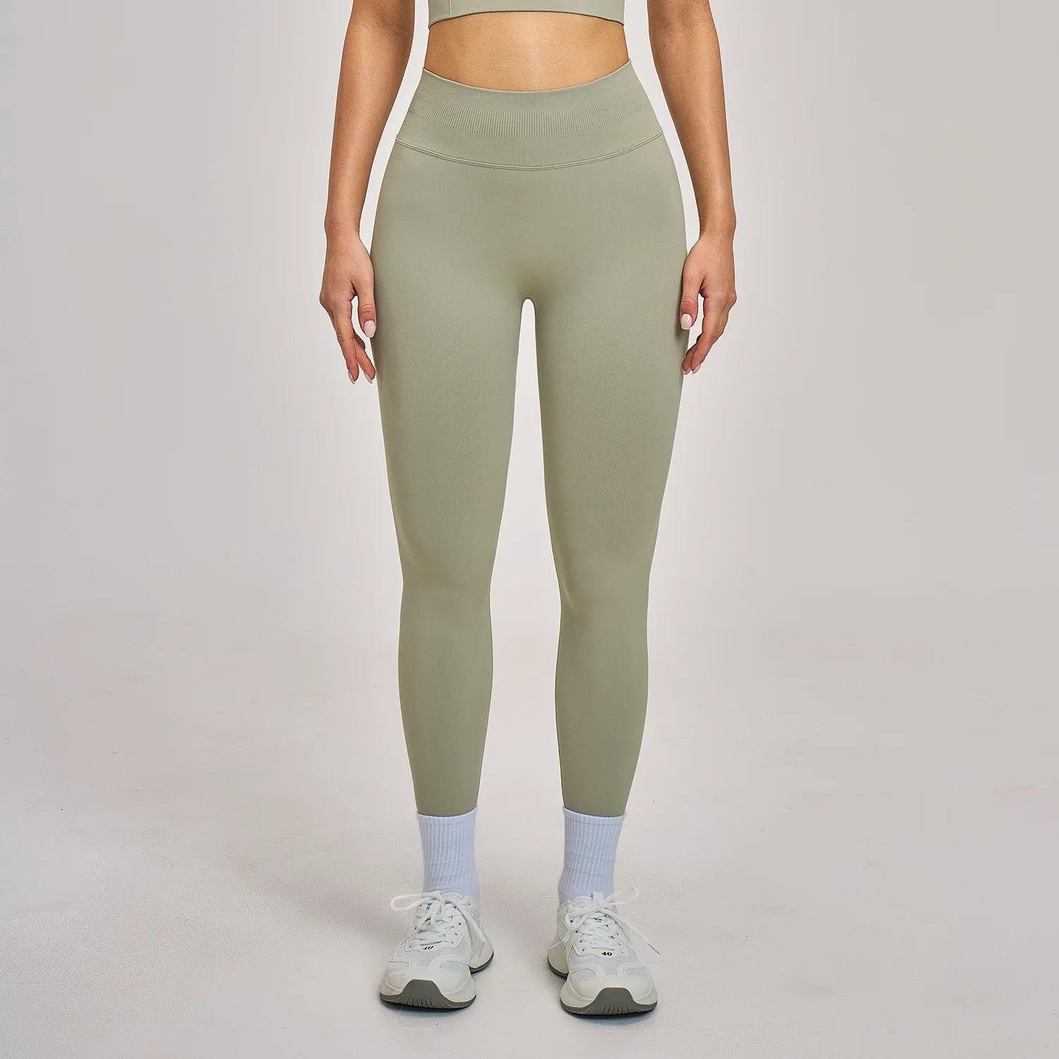 A Scrunch Butt Women Yoga Pants Seamless Sports Leggings High Waist Gym Fitness Tights Quick Drying Workout Pants Qme