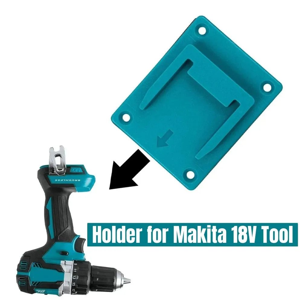 Wall Mount Drill Tool Storage Bracket For Makita For Bosch 14.4V/18V Li-ion Battery Tool Machine Fix Device Hang Display Stand Qme