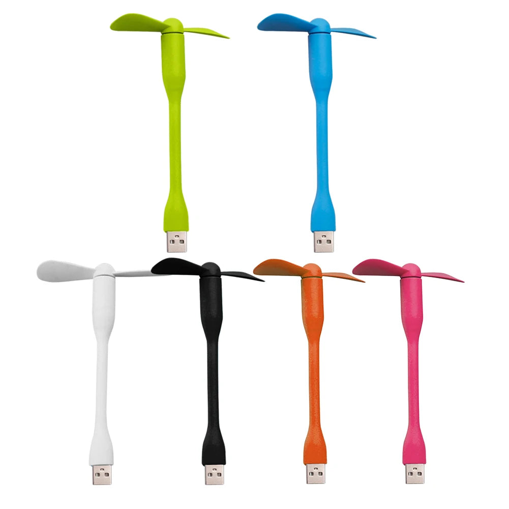 Flexible Portable Mini Fan for Power Bank Notebook Computer Summer Travel Cooling Cooler Mobile Phone USB Cooler Fan Qme