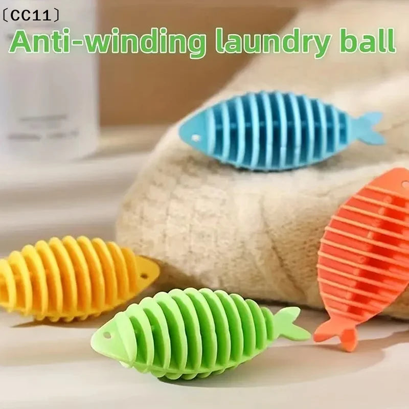 5 10 Little Fish Laundry Balls Prevents Knots Cleaning Suitable Home Qme