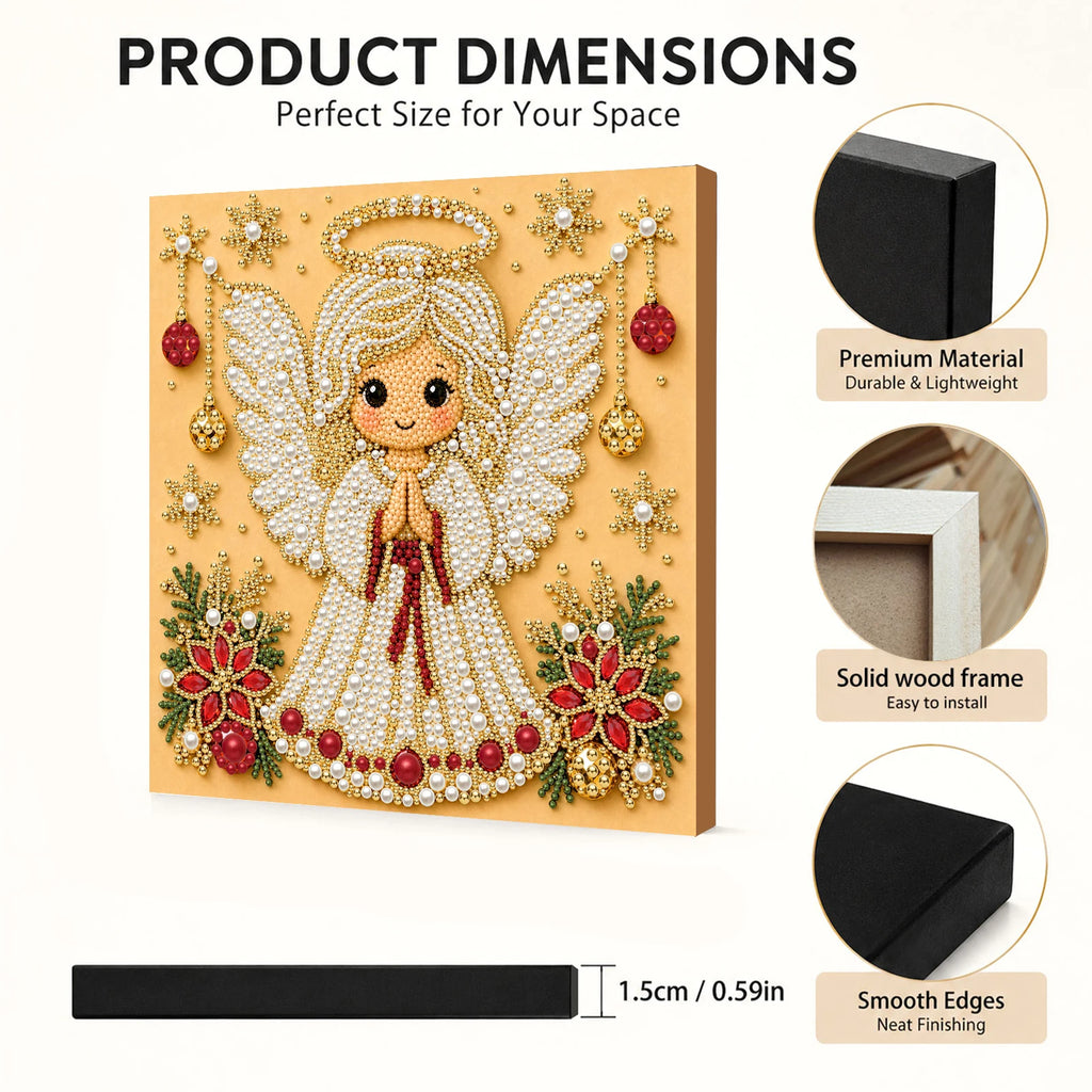 DIY Pearl Painting Kit with Frame 7.87x7.87in Pearl Dot Painting Pearl Art Painting for Adults Beginners Home Wall Decor Qme