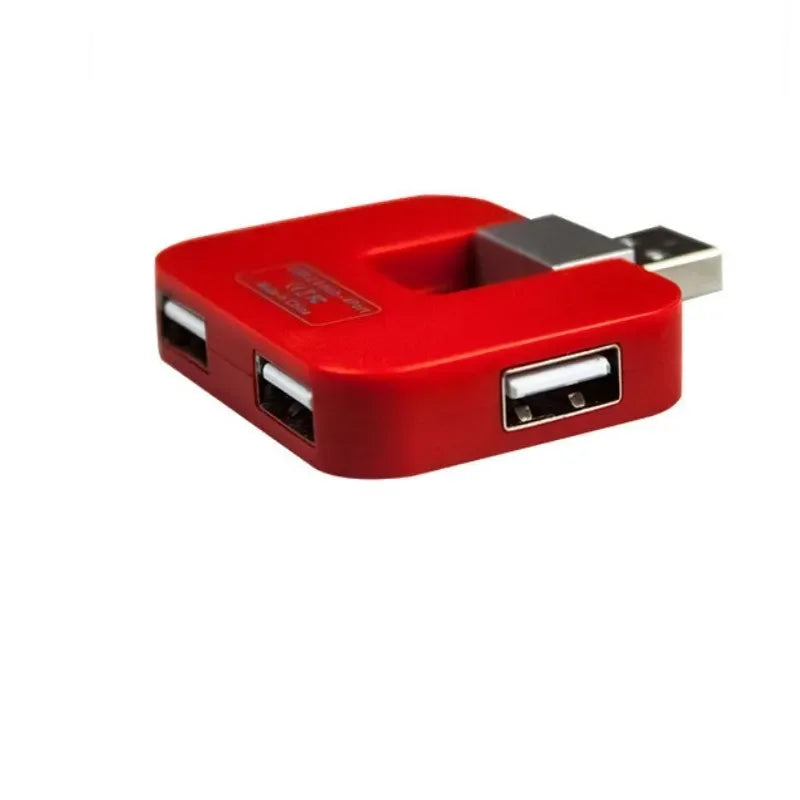 Rotate USB Splitter Usb Hub Rotate USB2.0HUB Tow 4-port Car USB Hub Expander Transmission Rate: 480Mbs Qme