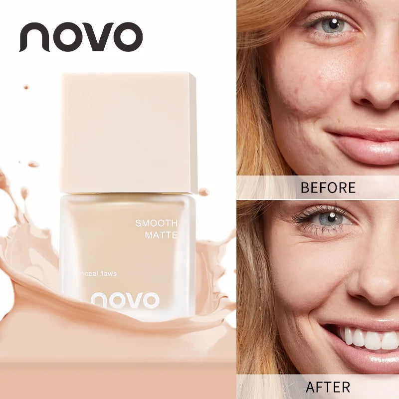 Moisturizing Light Feeling Liquid Foundation - Vitamin E, Breathable BB Cream, Easy To Apply, Covers Dark Circles & Blemishes Qme