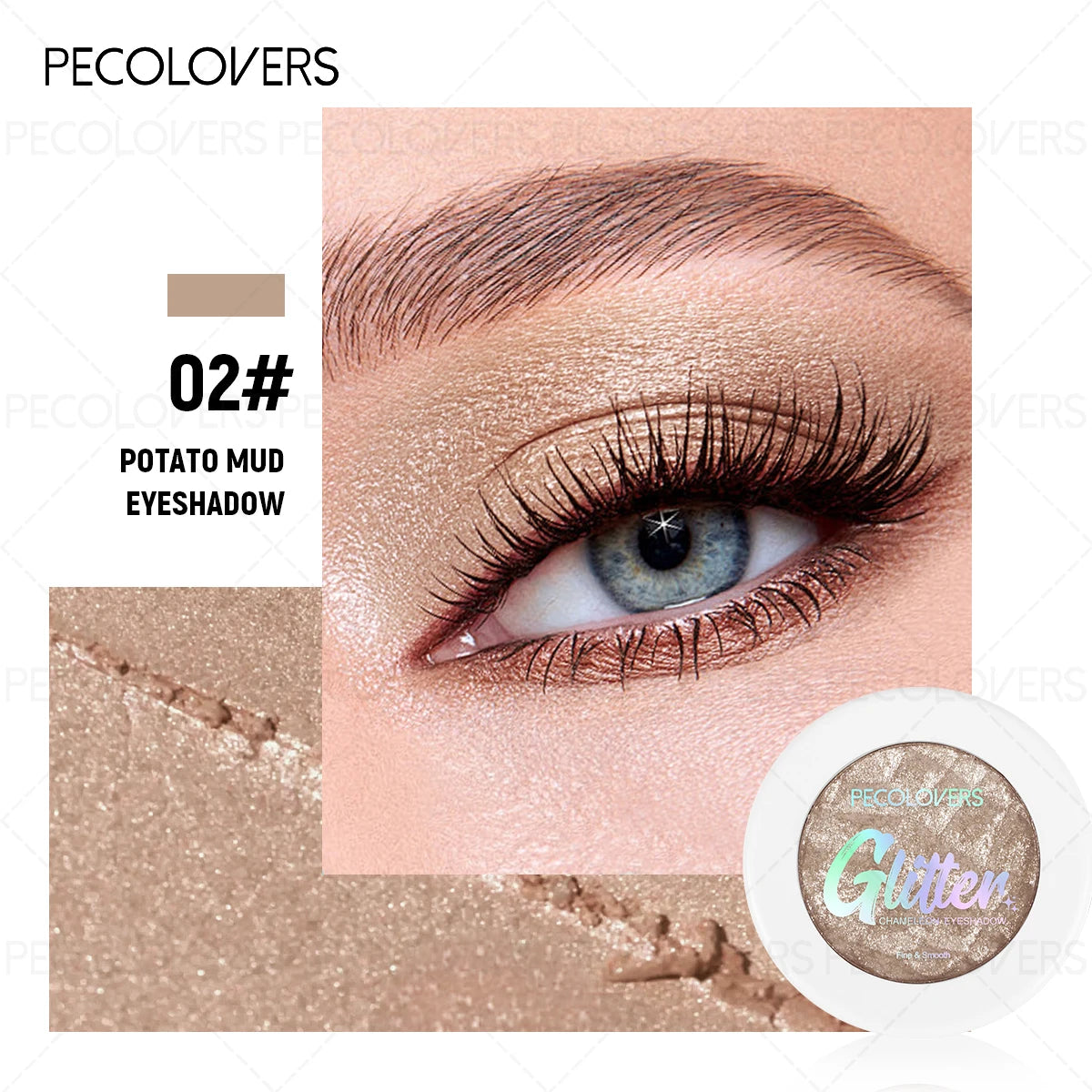 Mashed Potato Eye Shadow Highlighter Brightening Eyes Long-lasting Qme 02