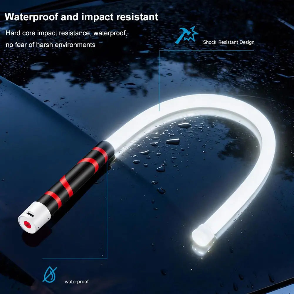 73cm Flexible LED Flashlight Stick Rechargeable Work Light Professional Mechanic Tool for Car Repair Engine Bay Inspection Lamp Qme
