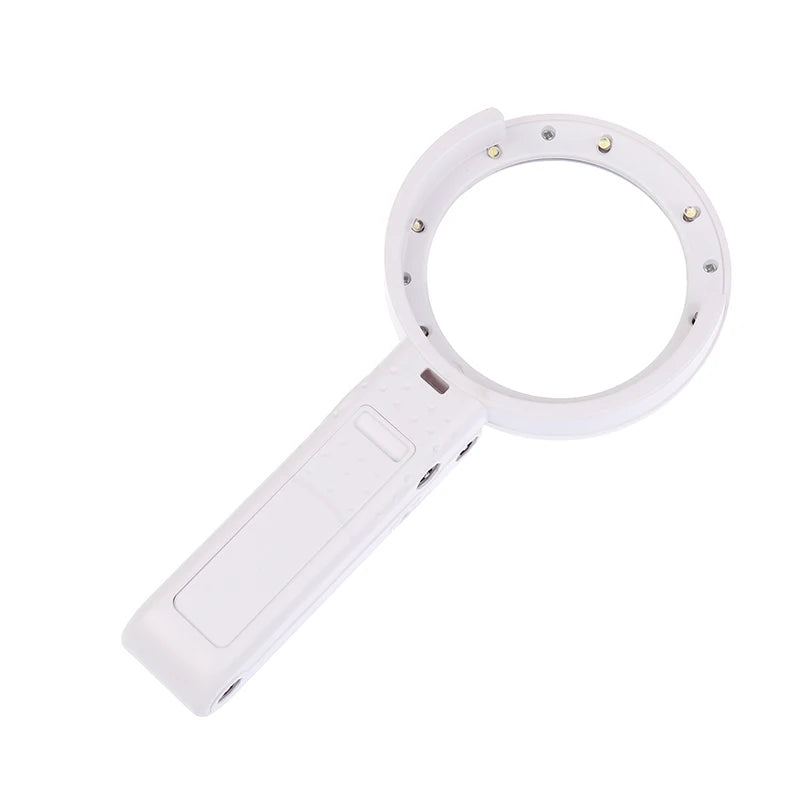 11x 5x Magnifier With 8 LED Light Foldable Handheld Desktop Magnifier For Reading Newspapers Magnifier Repair Tool Qme
