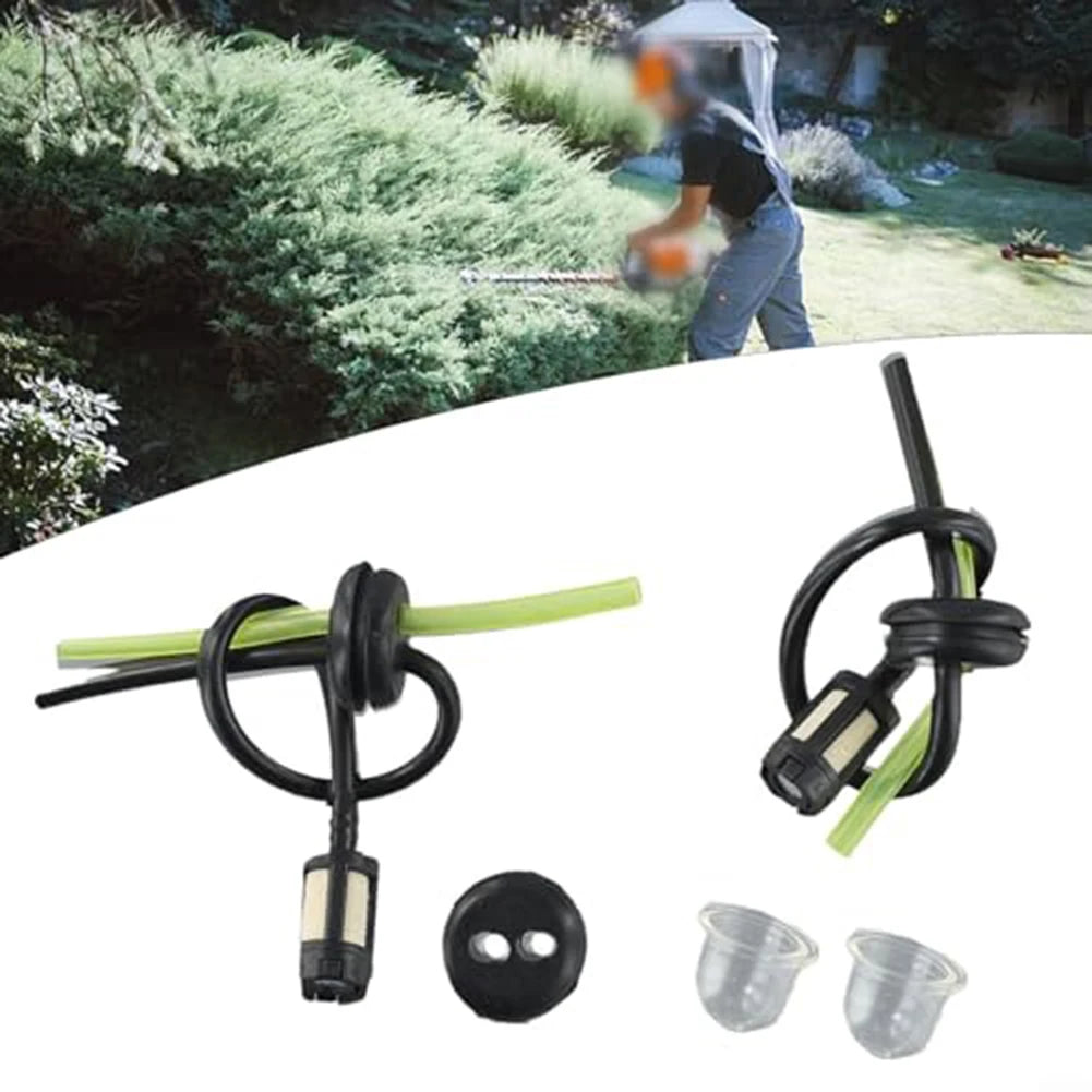 5/10 Set Fuel Filter Fuel Hose Seal For Brushcutter Hedge Trimmer Engine Fuel Tank Filter Kit Fuel Filter And Hose Seal Set Qme