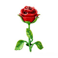 Retro Rose Scented Incense Burner Alloy Aromatherapy Stove Simulation Qme Red