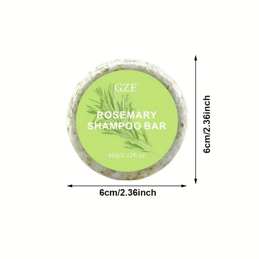 GZE Rosemary Shampoo Soap| Deep Cleansing Oil Control Beauty Hair Care Hair Strengthens Essential Oil Shampoo Bar Moisturizing Qme