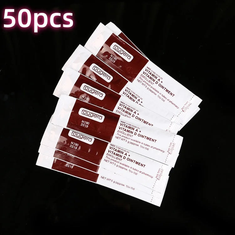 Fougera Tattoo Eyebrow Lip Repair Aftercare Vitamin Ointment A&D Anti Scar Healing Gel Cream Permanent Makeup PMU Supplies Qme 50PCS